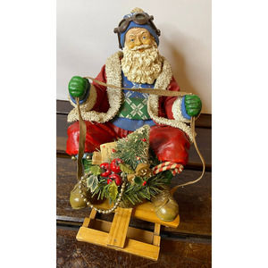 1991 Clothtique Possible Dreams Santa on‎ Sled
